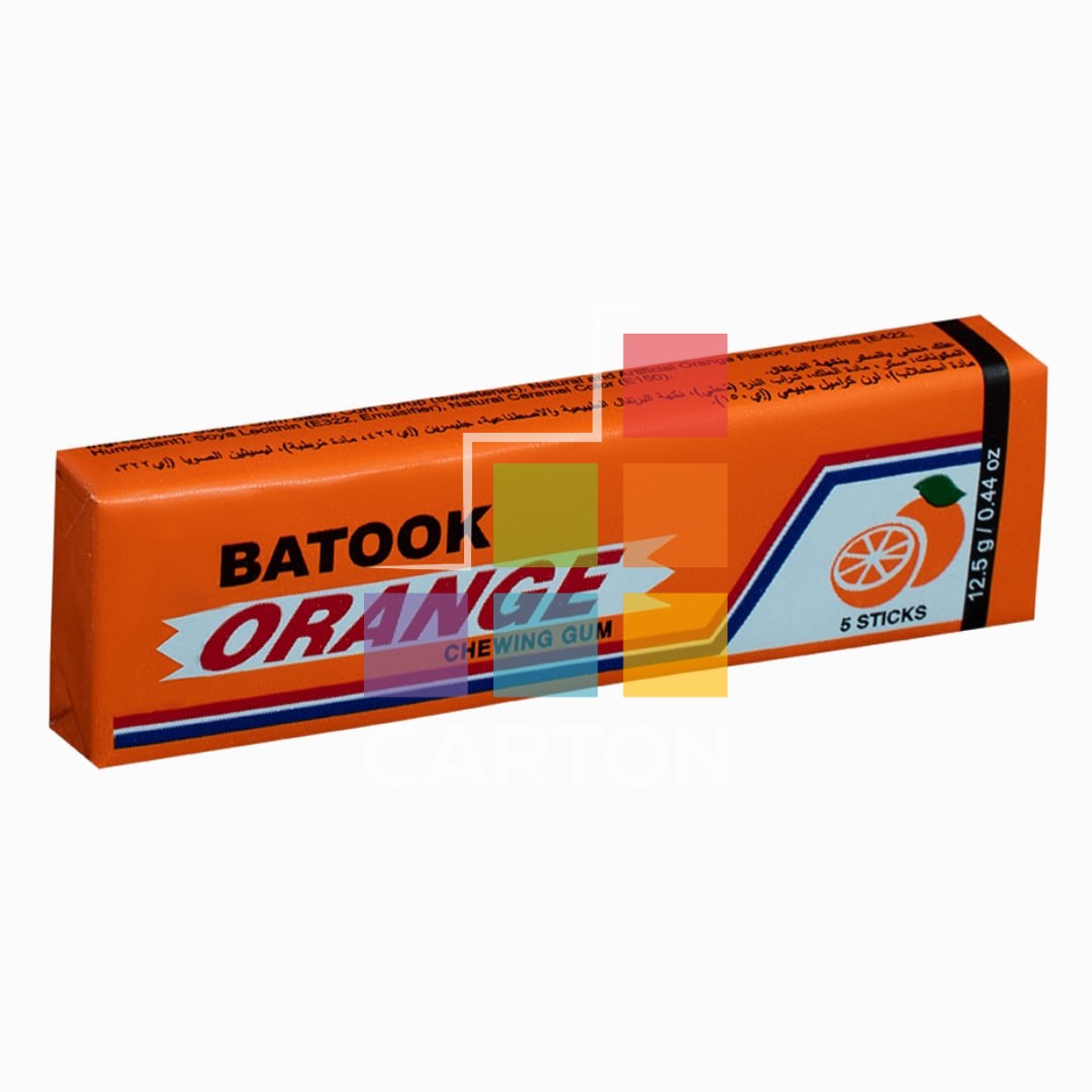 BATOOK ORANGE FLAVOUR CHEWING GUM 6*20*5STICKS